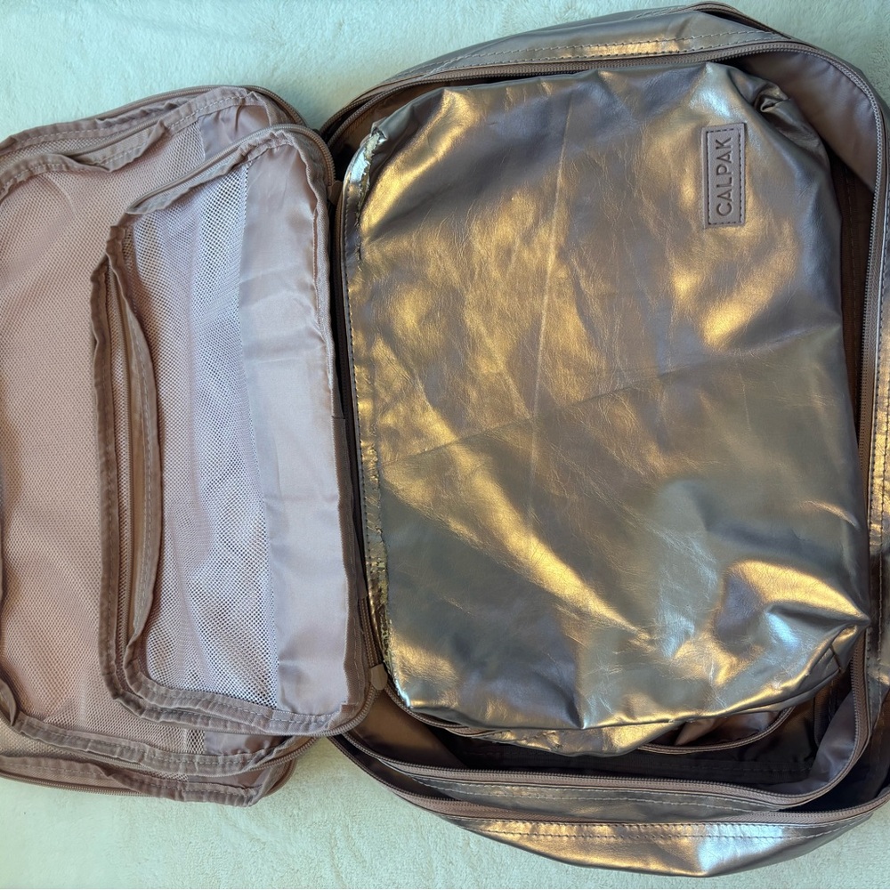 Calpak Shimmering Pink Travel Organizers